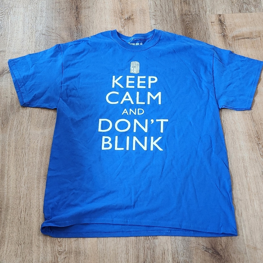 Doctor Who Keep Calm and Don't Blink Tee Size XL